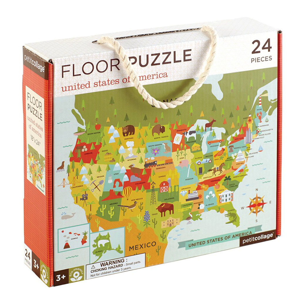 US Map Puzzle for Kids