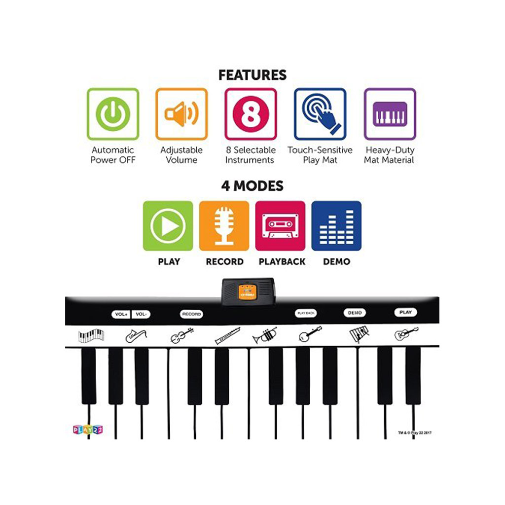 musical keyboard playmat for kids