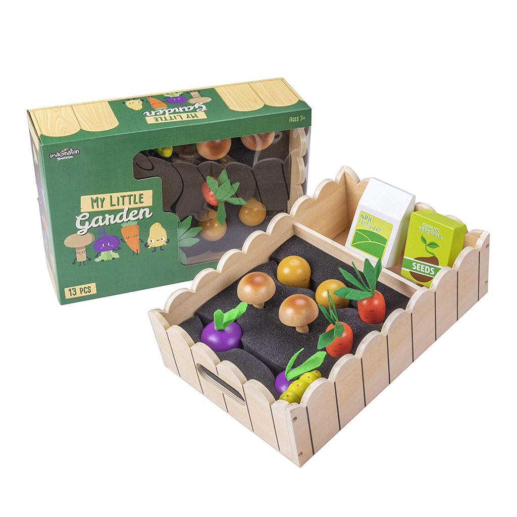 Details about   Small Foot 12011 Vegetable Garden with Wooden Play Set for Children from 3 Years 
