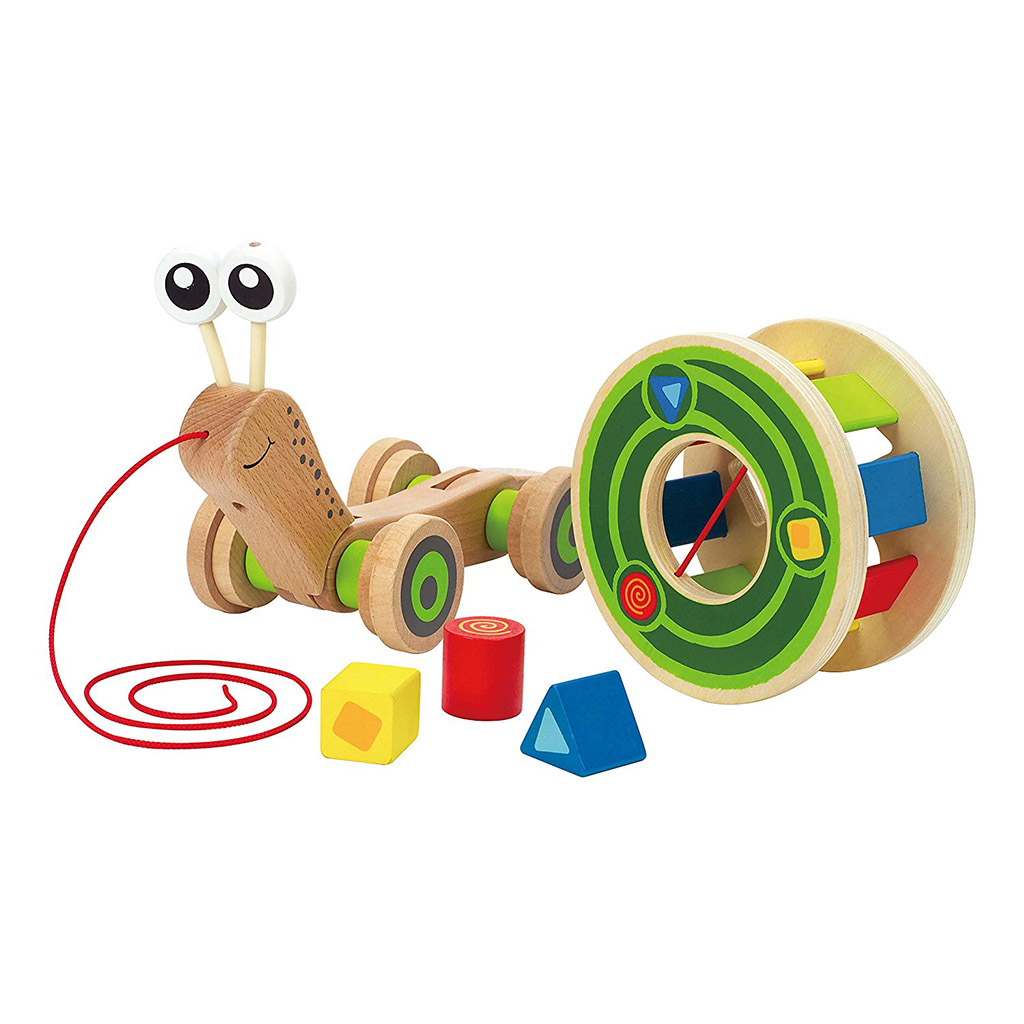 hape snail pull toy
