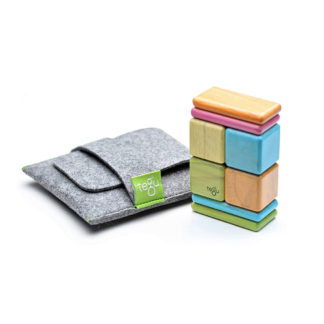 Tegu Pocket Pouch Magnetic Wooden Block Set (8 Pieces)