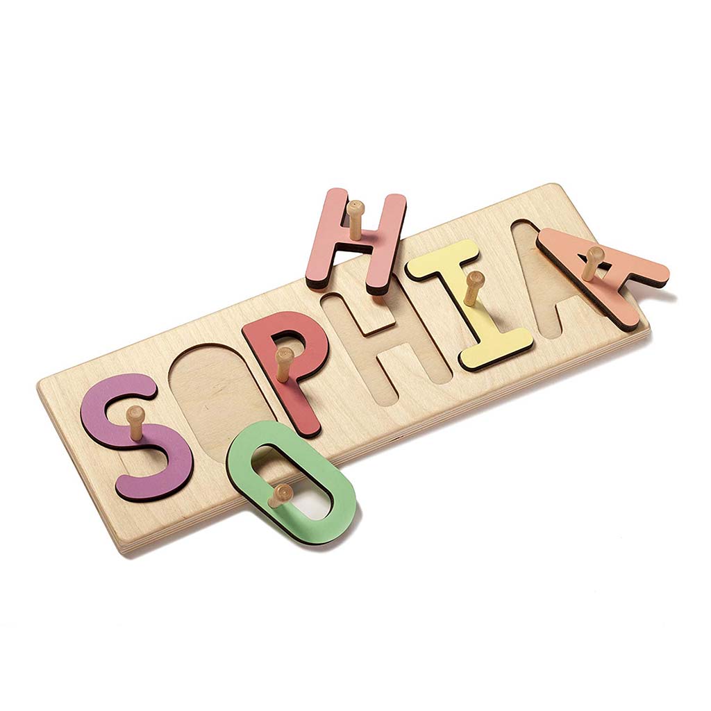 fall back beneficial Repair possible Personalized Wooden Name Puzzle - Available with/without Pegs.