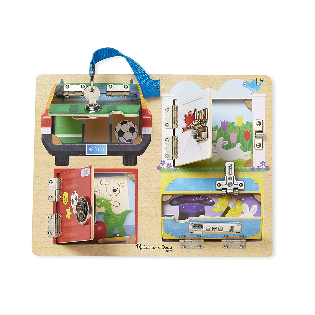 Locks & Latches Board Wooden Educational Toy