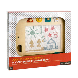Petit Collage Wooden Elephant Magnetic Magic Drawing Board
